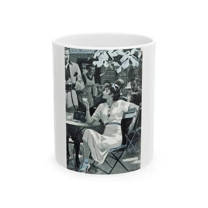 Flower of France, Redbook, October 1936 - White Coffee Mug 11oz - Go Mug Yourself