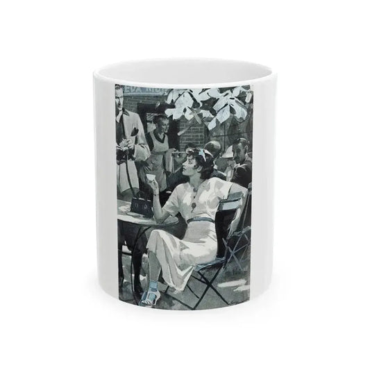 Flower of France, Redbook, October 1936 - White Coffee Mug 11oz - Go Mug Yourself