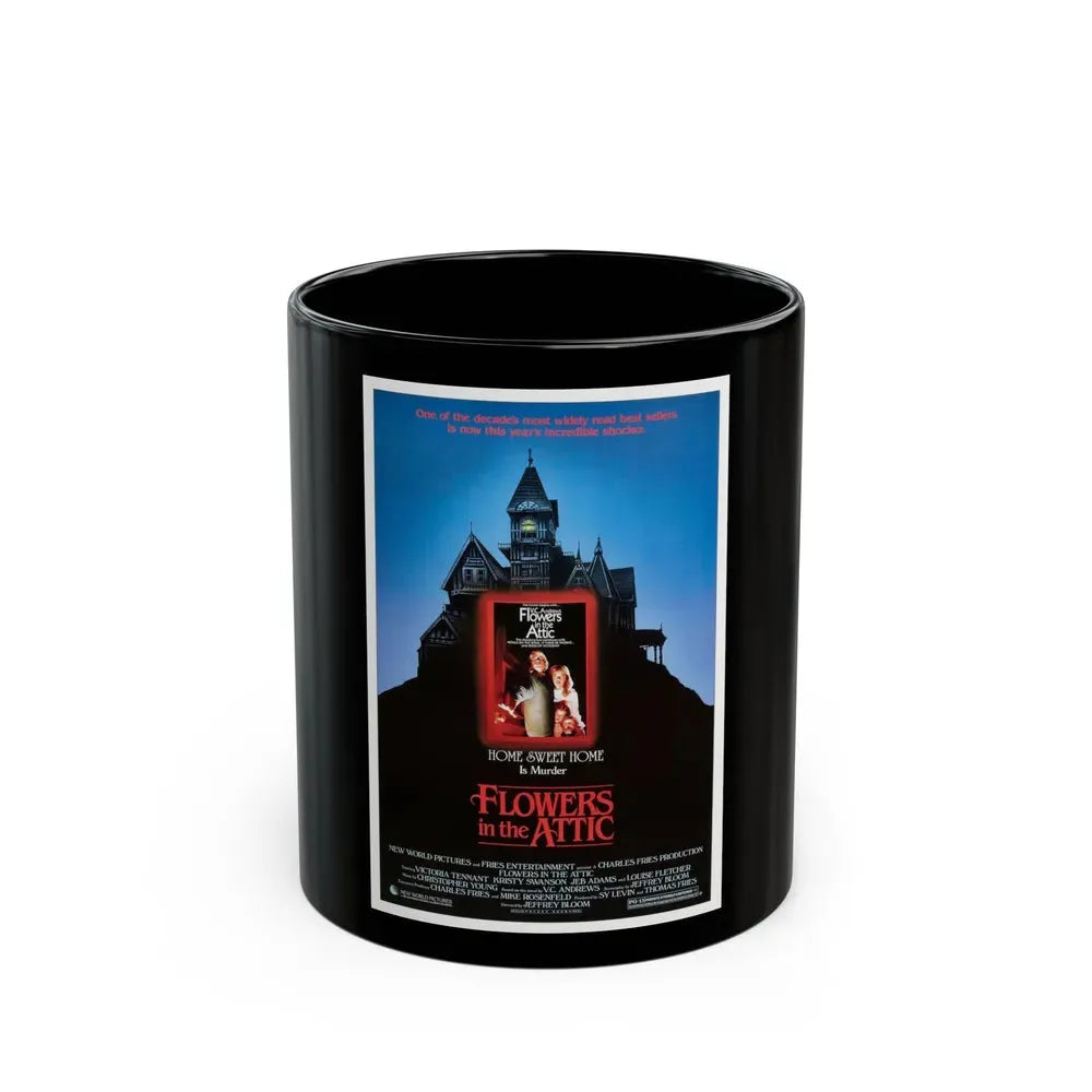 FLOWERS IN THE ATTIC 1987 Movie Poster - Black Coffee Mug 11oz - Go Mug Yourself