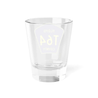 Floyd County Route T64 IA (Iowa) (Road Sign) Shot Glass 1.5oz - Go Mug Yourself