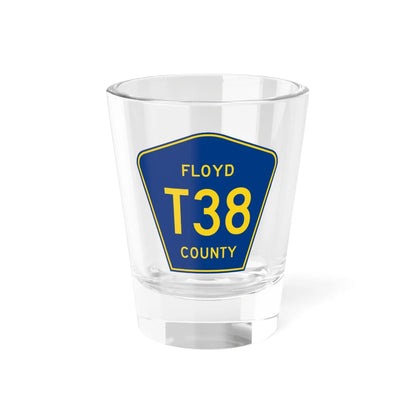 Floyd County T38 IA (Iowa) (Road Sign) Shot Glass 1.5oz 1.5oz - Go Mug Yourself