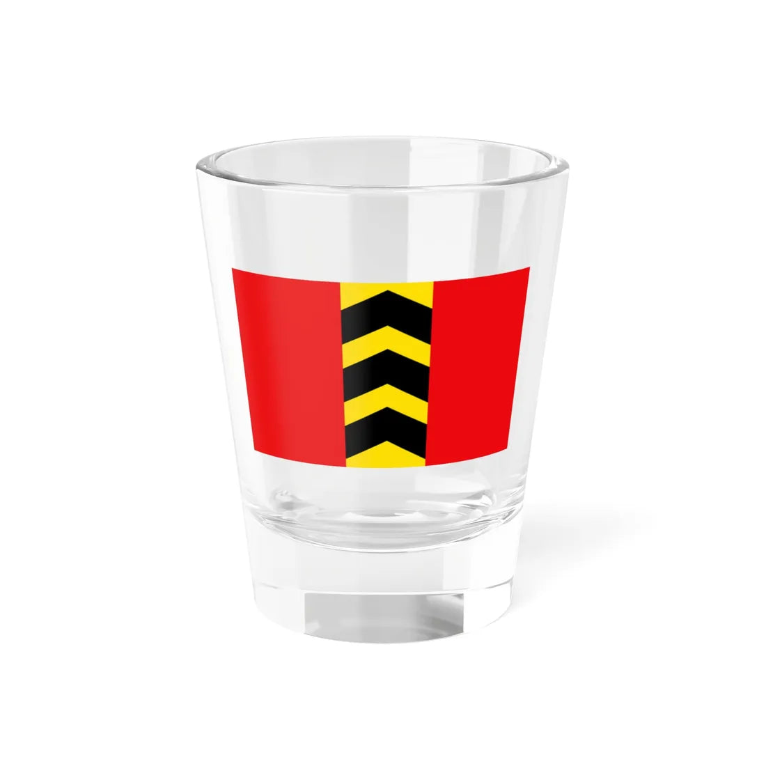 Fléron vlag (Belgium) Shot Glass 1.5oz 1.5oz - Go Mug Yourself