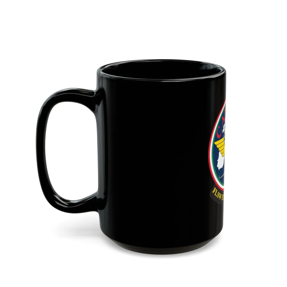 FLSW ETD Sigonella Catbird Fleet Logistics Support Wing Executive Transport Detachment (U.S. Navy) Black Coffee Mug-Go Mug Yourself