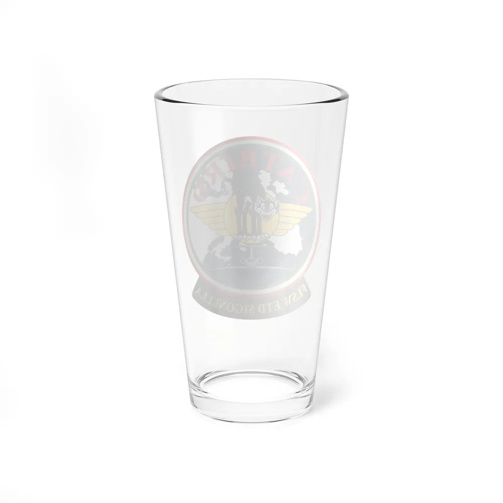 FLSW ETD Sigonella Catbird Fleet Logistics Support Wing Executive Transport Detachment (U.S. Navy) Pint Glass 16oz-Go Mug Yourself