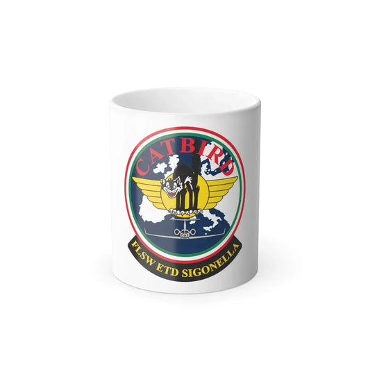FLSW ETD Sigonella Catbird Fleet Logistics Support Wing Executive Transport Detachment (U.S. Navy) Color Changing Mug 11oz Default Title 11oz - Go Mug Yourself