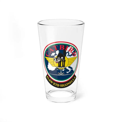 FLSW ETD Sigonella Catbird Fleet Logistics Support Wing Executive Transport Detachment (U.S. Navy) Pint Glass 16oz - Go Mug Yourself