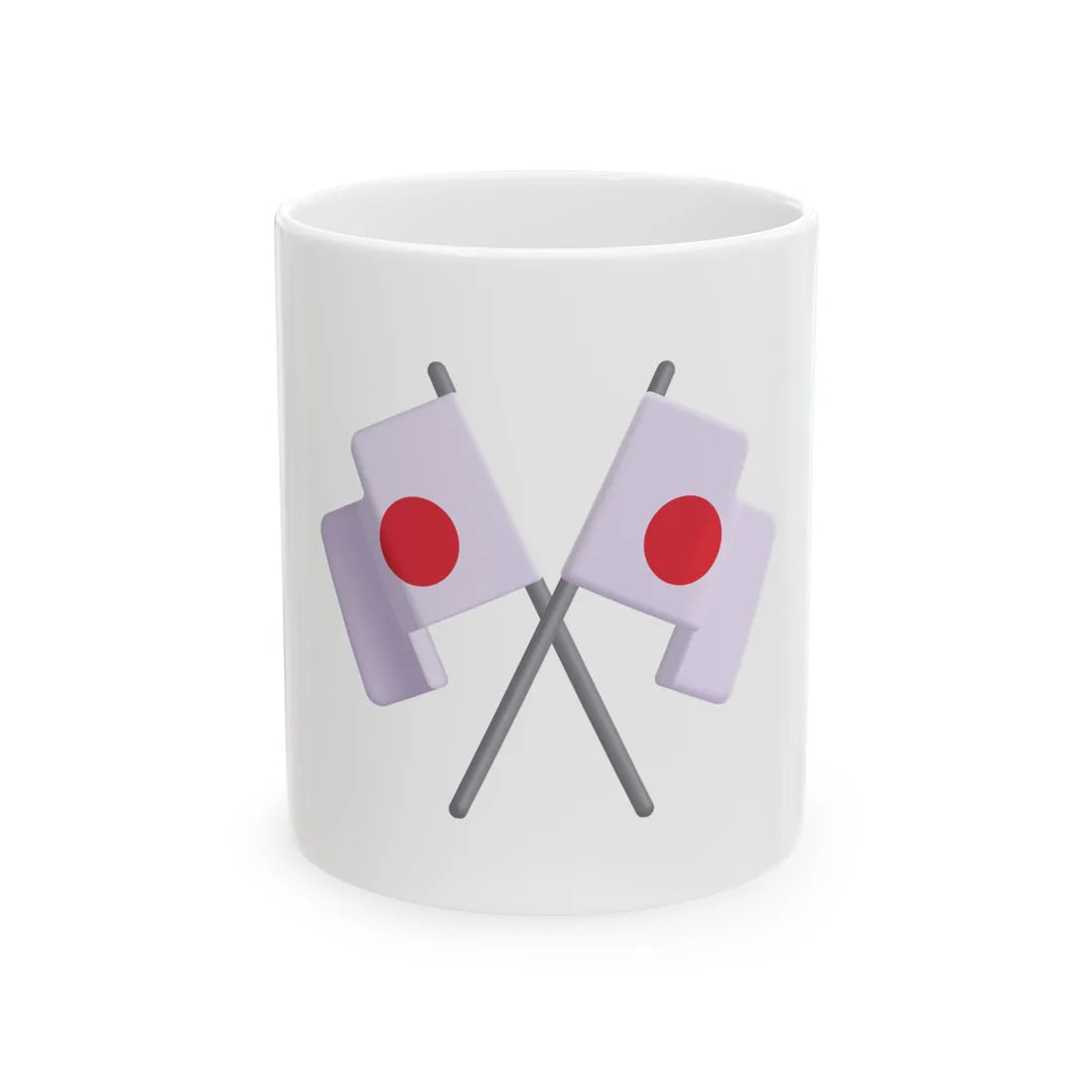 Fluent Emoji Color 1f38c (Japan) White Coffee Mug 11oz - Go Mug Yourself