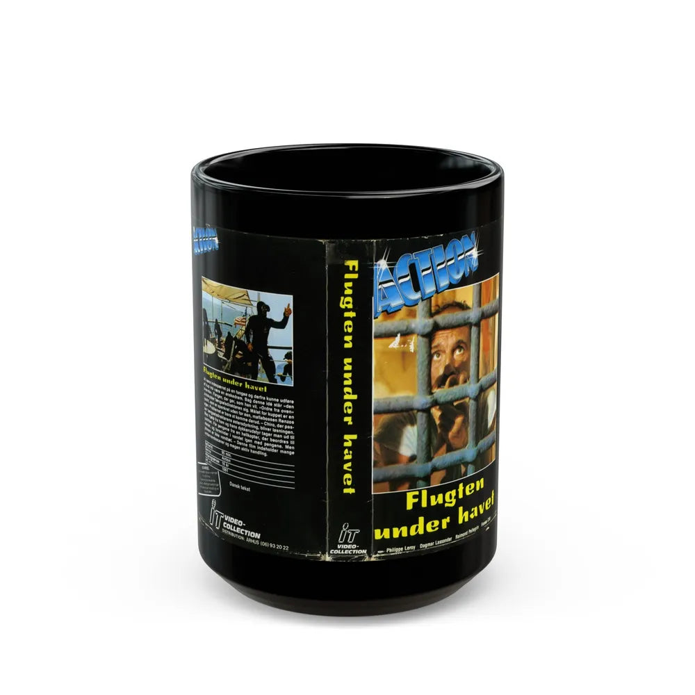 FLUGTEN UNDER HAVET (VHS COVER) - Black Coffee Mug-15oz-Go Mug Yourself