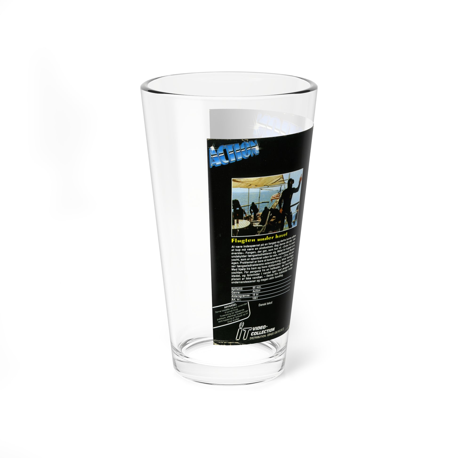 FLUGTEN UNDER HAVET (VHS COVER) Pint Glass 16oz-Go Mug Yourself