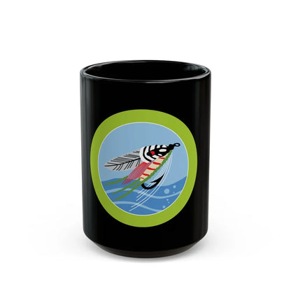 Fly Fishing (Boy Scout Merit Badge) Black Coffee Mug-15oz-Go Mug Yourself