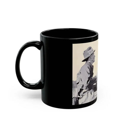 Fly Fishing, Collier's magazine story illustration - Black Coffee Mug - Go Mug Yourself