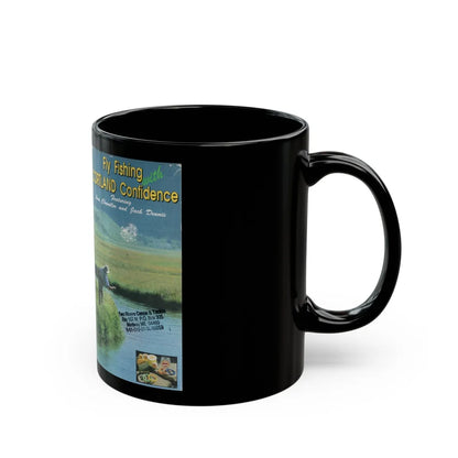 FLY FISHING WITH CORTLAND CONFIDENCE (VHS COVER) - Black Coffee Mug-Go Mug Yourself