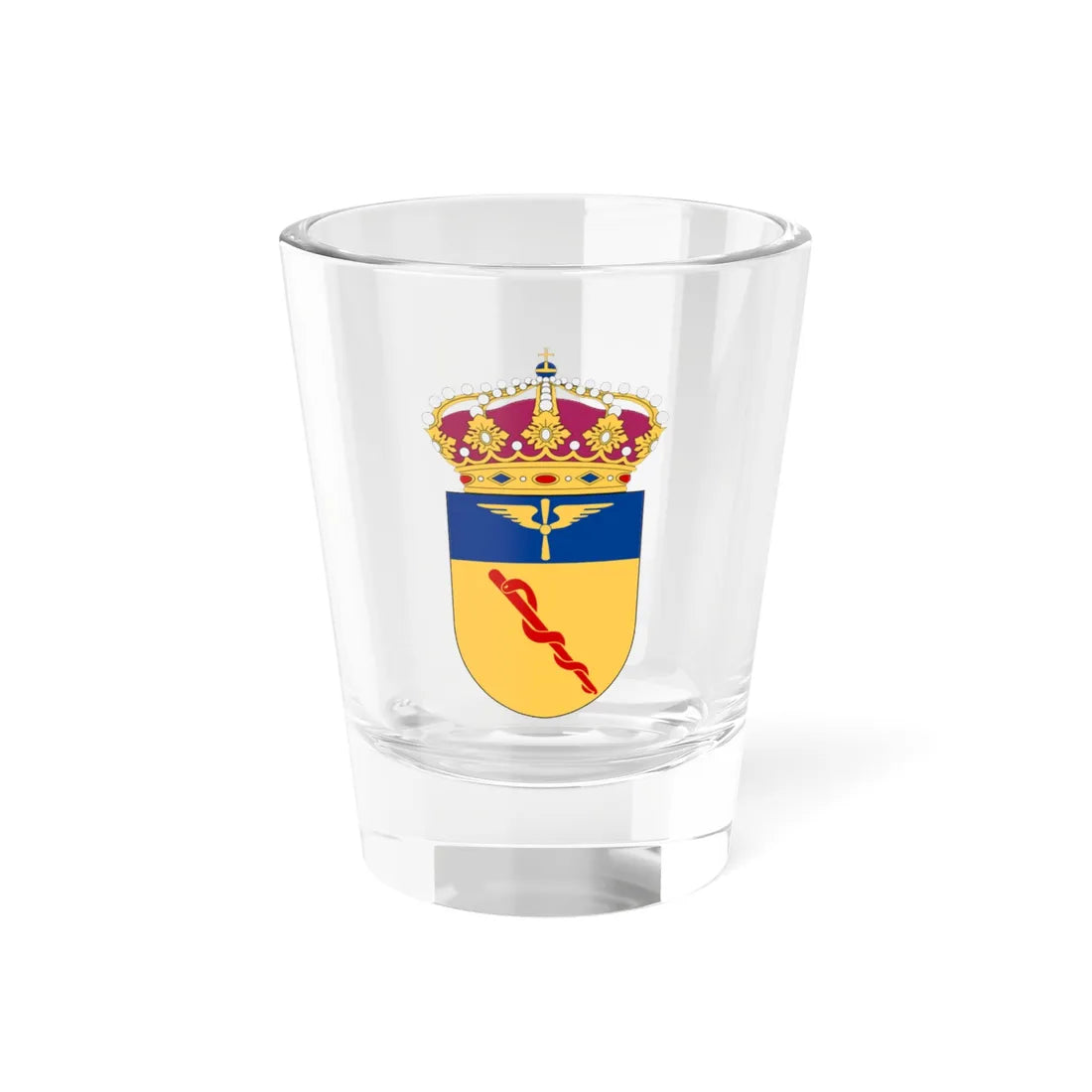 Flygmedicincentrum vapen (Sweden) (Coat of Arms) Shot Glass 1.5oz 1.5oz - Go Mug Yourself