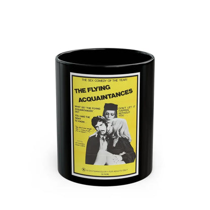 FLYING ACQUAINTENCES 1973 Movie Poster - Black Coffee Mug-11oz-Go Mug Yourself