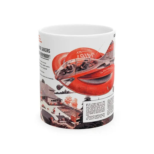 Flying Saucers for Everybody (1), 1956 - White Coffee Mug 11oz - Go Mug Yourself