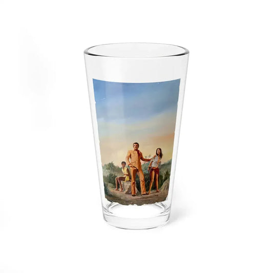 FMA - Men's Adventure Book Cover (c. 1970s) - Pint Glass 16oz 16oz - Go Mug Yourself