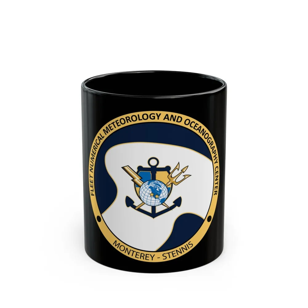 FMNOC Monterey Stennis Fleet Numerical Meteorology and Oceanography Center (U.S. Navy) Black Coffee Mug-11oz-Go Mug Yourself