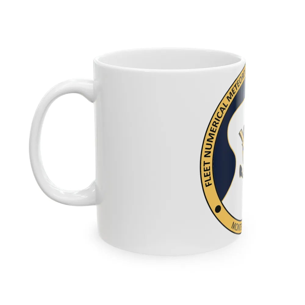 FMNOC Monterey Stennis Fleet Numerical Meteorology and Oceanography Center (U.S. Navy) White Coffee Mug-Go Mug Yourself