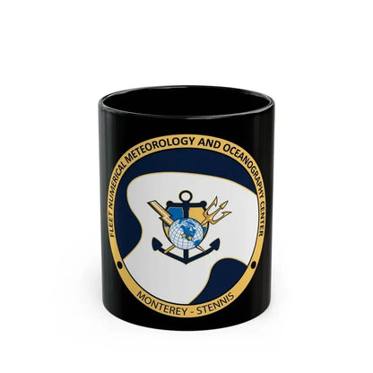 FMNOC Monterey Stennis Fleet Numerical Meteorology and Oceanography Center (U.S. Navy) Black Coffee Mug 11oz - Go Mug Yourself