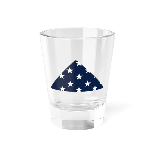 Folded U.S. Flag (United States) Shot Glass 1.5oz 1.5oz - Go Mug Yourself