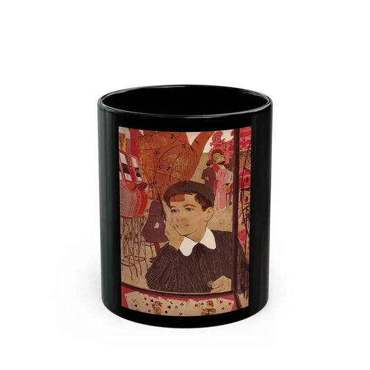 Follow Your Star (1), Cosmopolitan illustration, March 1958 - Black Coffee Mug 11oz - Go Mug Yourself