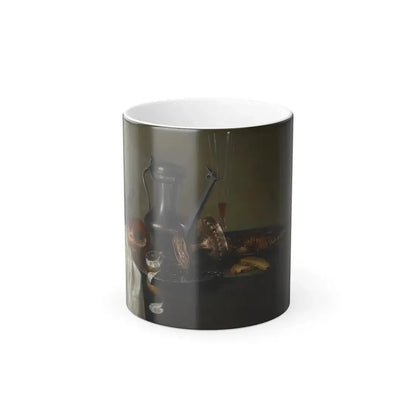 Follower of Maerten Boelema de Stomme (1611- after 1644) Still Life with Jan Steen Jug and other Vessels-0 - Color Changing Mug 11oz 11oz - Go Mug Yourself