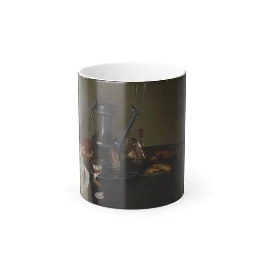 Follower of Maerten Boelema de Stomme (1611- after 1644) Still Life with Jan Steen Jug and other Vessels-0 - Color Changing Mug 11oz 11oz - Go Mug Yourself