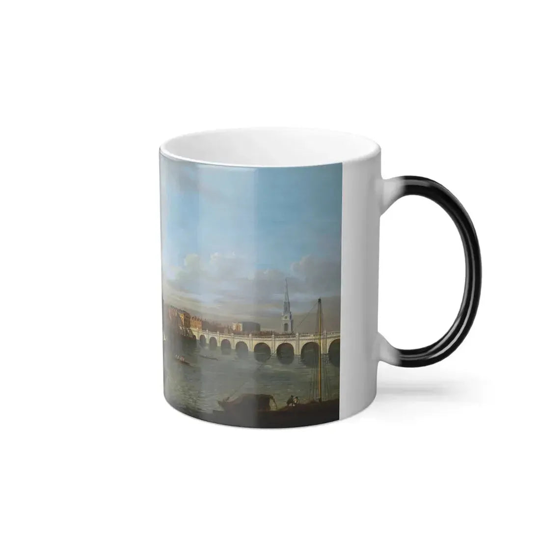 Follower of Samuel Scott (1702-1772) London, Looking North form Lambeth to Westminster Abbey and the Tow-0 - Color Changing Mug 11oz - Go Mug Yourself