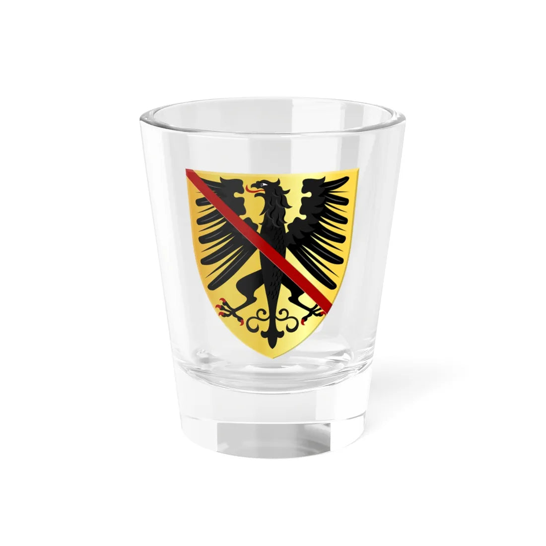 Fontaine-lEvêque wapen (Belgium) (Coat of Arms) Shot Glass 1.5oz 1.5oz - Go Mug Yourself