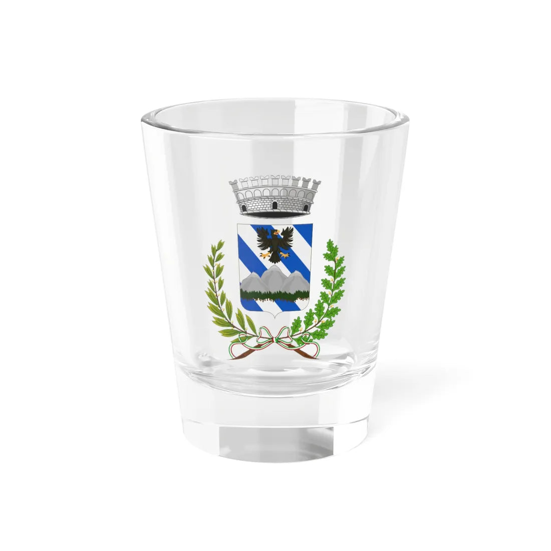 Fontanigorda-Stemma (Italy) (Coat of Arms) Shot Glass 1.5oz 1.5oz - Go Mug Yourself
