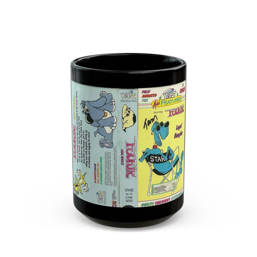FOOFUR LEGAL BEAGLES (VHS COVER) - Black Coffee Mug 15oz - Go Mug Yourself