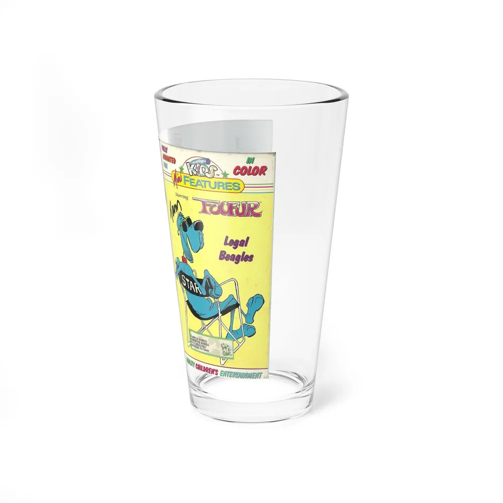 FOOFUR LEGAL BEAGLES (VHS COVER) Pint Glass 16oz - Go Mug Yourself