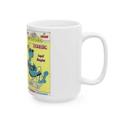 FOOFUR LEGAL BEAGLES (VHS COVER) - White Coffee Mug-Go Mug Yourself