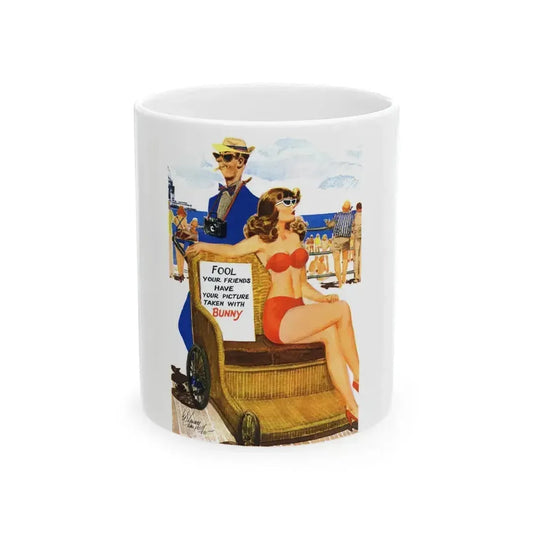 Fool Your Friends, Esquire, September 1949 - White Coffee Mug 11oz - Go Mug Yourself