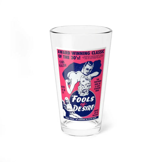 FOOLS OF DESIRE 1937 Movie Poster - Pint Glass 16oz 16oz - Go Mug Yourself