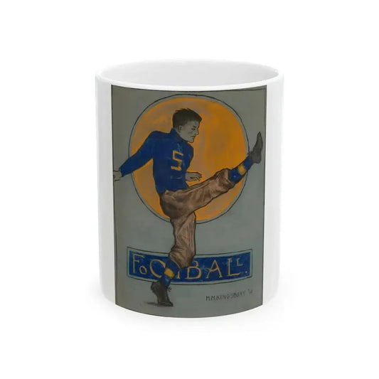 Football, 1910 - White Coffee Mug 11oz - Go Mug Yourself