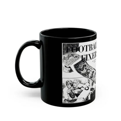 Football Fixers, Sensation magazine, November 1939 - Black Coffee Mug - Go Mug Yourself