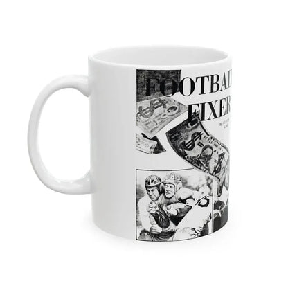 Football Fixers, Sensation magazine, November 1939 - White Coffee Mug - Go Mug Yourself