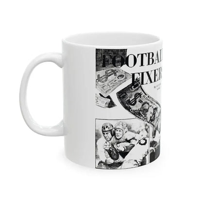 Football Fixers, Sensation magazine, November 1939 - White Coffee Mug - Go Mug Yourself