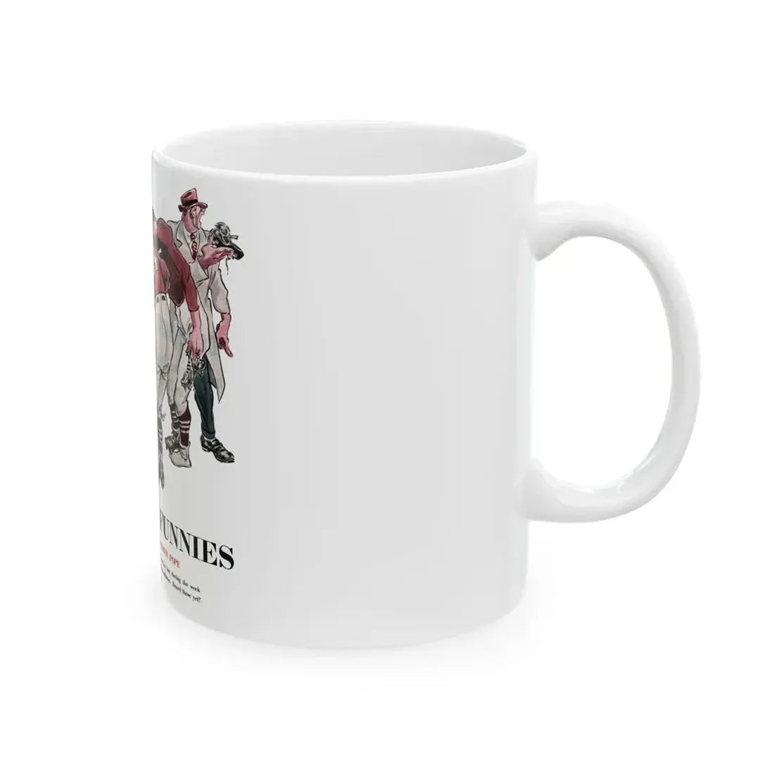 Football Funnies, Collier's, October 4, 1952 - White Coffee Mug - Go Mug Yourself