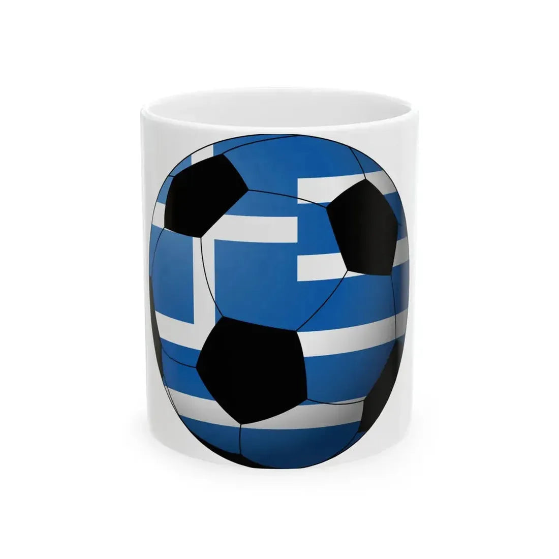 Football Greece (Greece) White Coffee Mug 11oz - Go Mug Yourself
