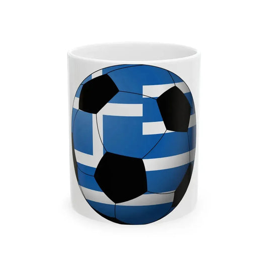 Football Greece (Greece) White Coffee Mug 11oz - Go Mug Yourself