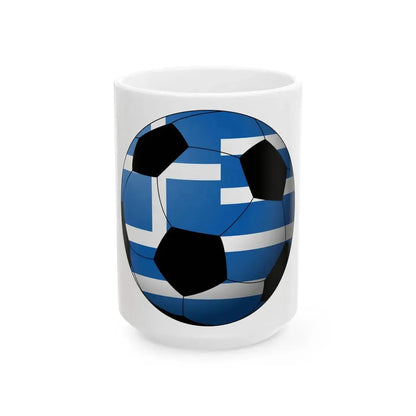 Football Greece (Greece) White Coffee Mug 15oz - Go Mug Yourself