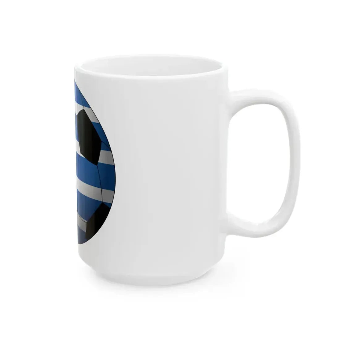 Football Greece (Greece) White Coffee Mug - Go Mug Yourself
