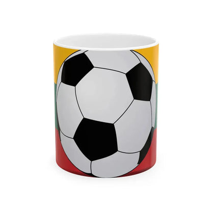 Football Lithuania (Lithuania) White Coffee Mug 11oz - Go Mug Yourself