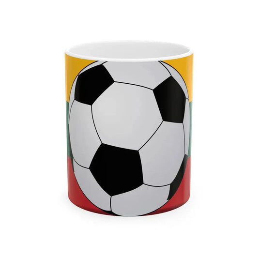 Football Lithuania (Lithuania) White Coffee Mug 11oz - Go Mug Yourself
