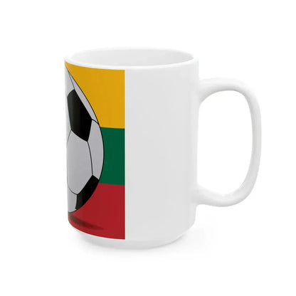 Football Lithuania (Lithuania) White Coffee Mug - Go Mug Yourself