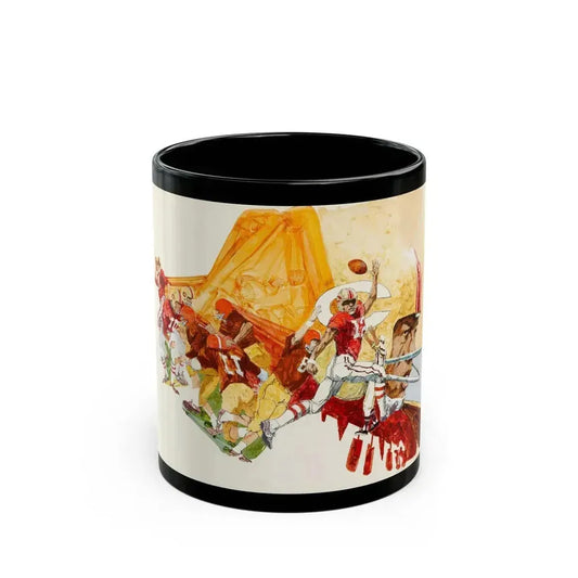 Football Montages - Black Coffee Mug 11oz - Go Mug Yourself