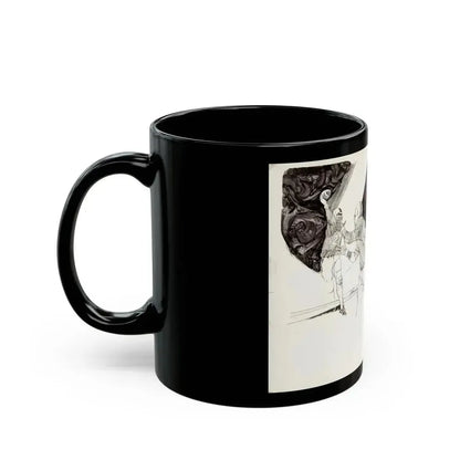 Football Montages Scetch - Black Coffee Mug - Go Mug Yourself