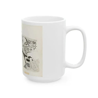 Football Montages Scetch - White Coffee Mug - Go Mug Yourself